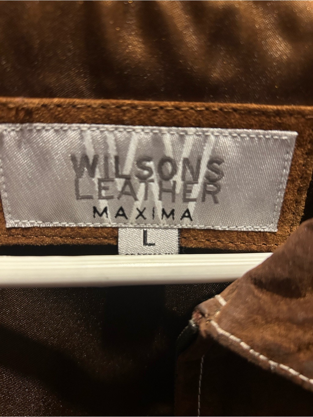 Vintage Wilsons Leather Brown Suede Lightweight Zip Jacket — image 2 of 6